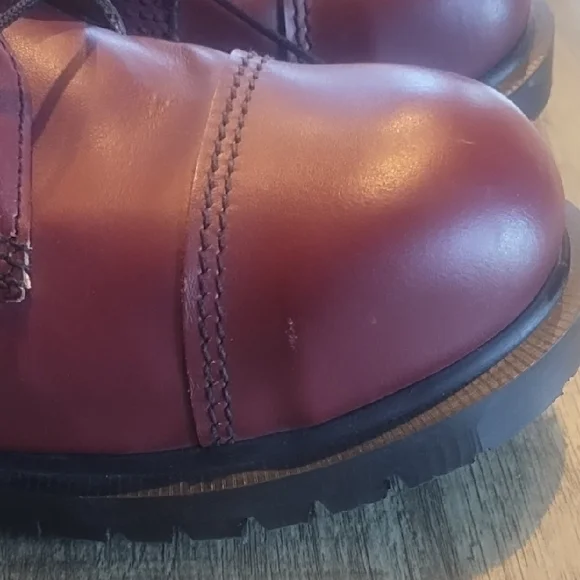 Dr. Martens Cherry Red Leather Derbys - Picture 10 of 11